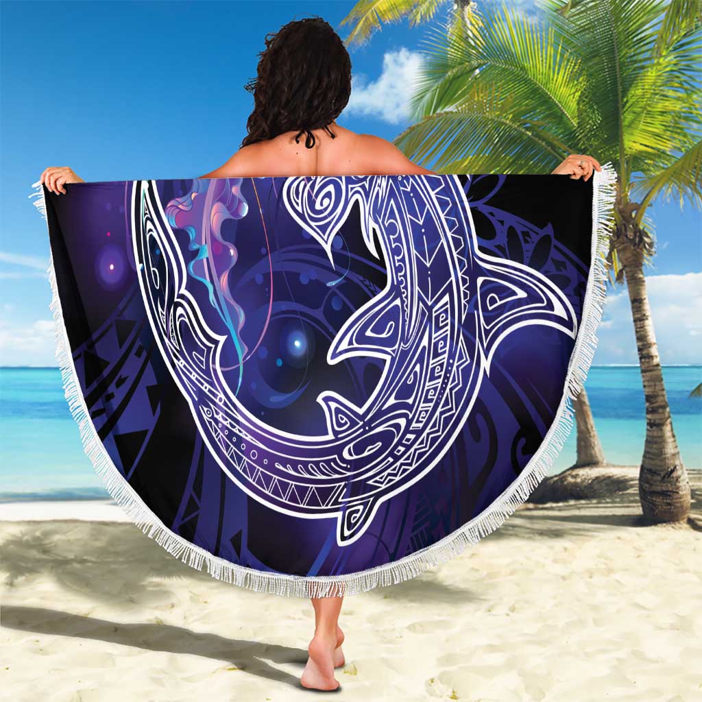 Polynesian Aumakua Beach Blanket Jellyfish with Shark - Polynesian Pride