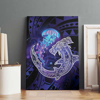 Polynesian Aumakua Canvas Wall Art Jellyfish with Shark - Polynesian Pride