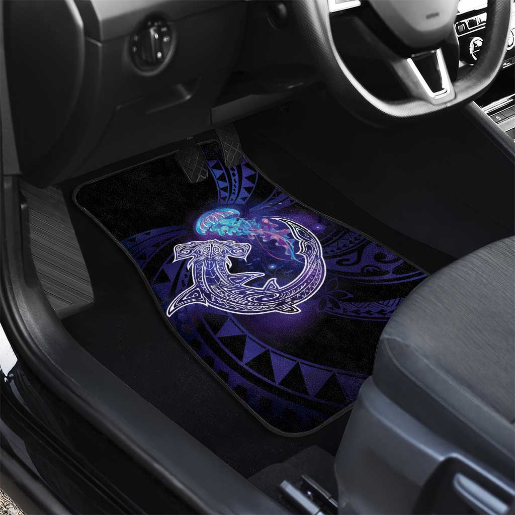 Polynesian Aumakua Car Mats Jellyfish with Shark - Polynesian Pride