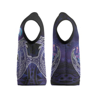 Polynesian Aumakua Christmas Knitted V-Neck Vest Jellyfish with Shark - Polynesian Pride