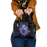 Polynesian Aumakua Shoulder Handbag Jellyfish with Shark - Polynesian Pride