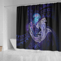 Polynesian Aumakua Shower Curtain Jellyfish with Shark - Polynesian Pride