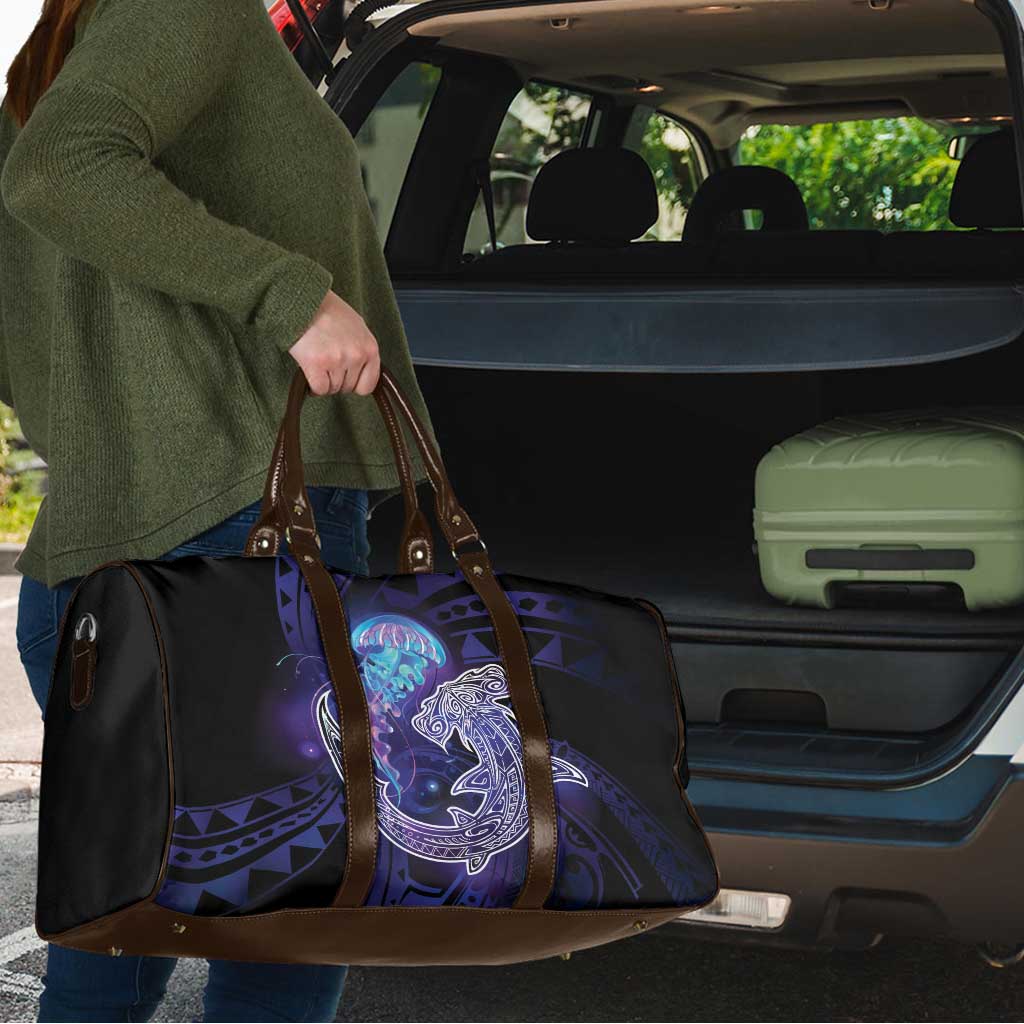 Polynesian Aumakua Travel Bag Jellyfish with Shark - Polynesian Pride