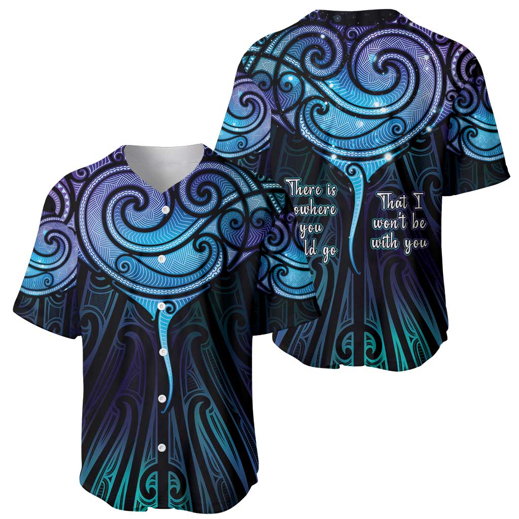 Aotearoa Maori Te Whai Rahi Baseball Jersey Tala - Nowhere You Could Go That I Won't Be With You LT7 - Polynesian Pride