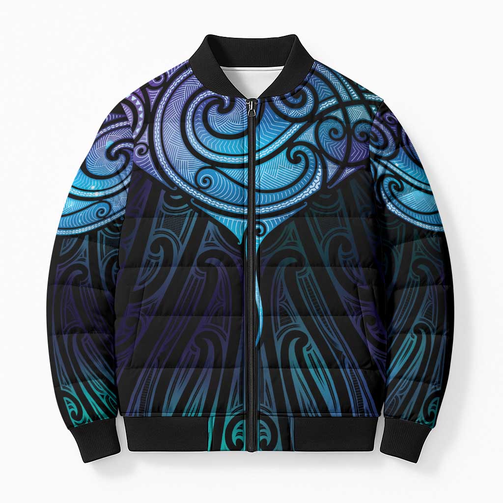 Aotearoa Maori Te Whai Rahi Bomber Puffer Jacket Tala - Nowhere You Could Go That I Won't Be With You - Polynesian Pride