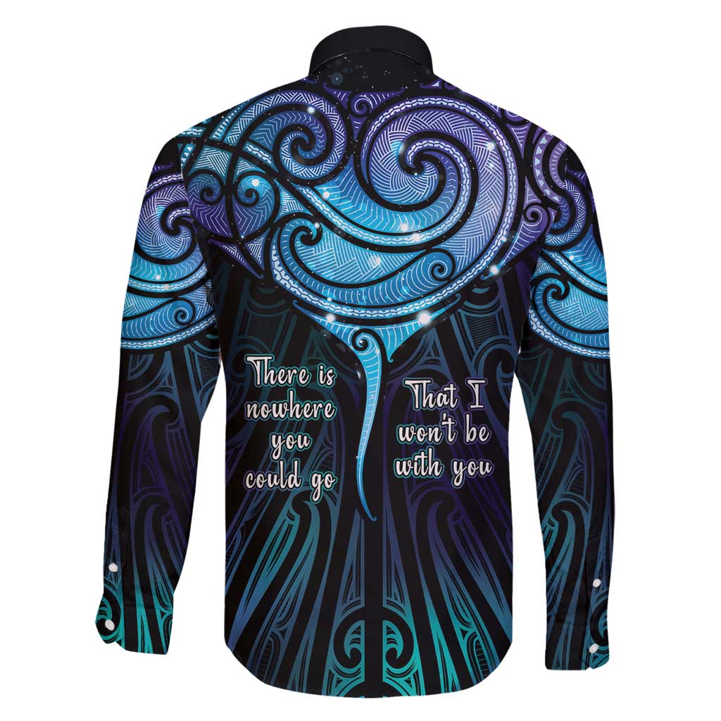 Aotearoa Maori Te Whai Rahi Family Matching Off Shoulder Maxi Dress and Hawaiian Shirt Tala - Nowhere You Could Go That I Won't Be With You - Polynesian Pride