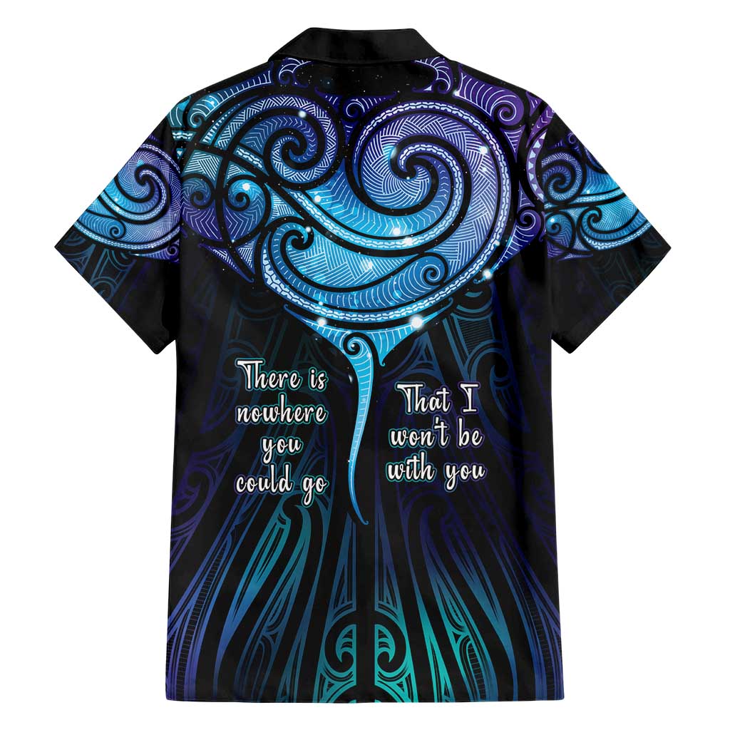 Aotearoa Maori Te Whai Rahi Family Matching Short Sleeve Bodycon Dress and Hawaiian Shirt Tala - Nowhere You Could Go That I Won't Be With You - Polynesian Pride