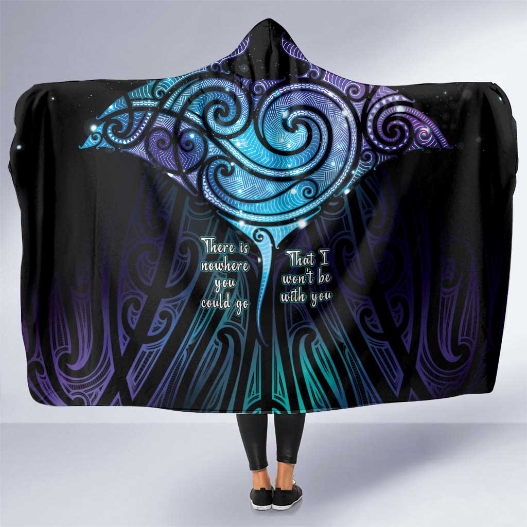 Aotearoa Maori Te Whai Rahi Hooded Blanket Tala - Nowhere You Could Go That I Won't Be With You - Polynesian Pride
