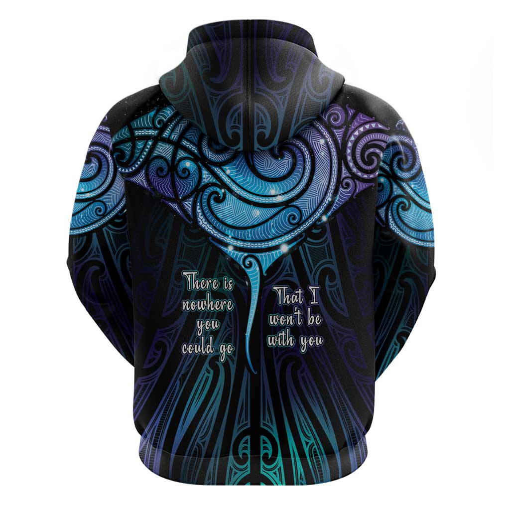 Aotearoa Maori Te Whai Rahi Hoodie Tala - Nowhere You Could Go That I Won't Be With You - Polynesian Pride