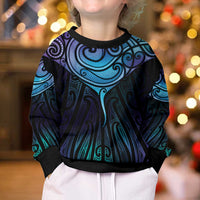 Aotearoa Maori Te Whai Rahi Kid Ugly Christmas Sweater Tala - Nowhere You Could Go That I Won't Be With You - Polynesian Pride