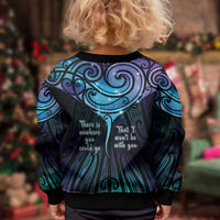 Aotearoa Maori Te Whai Rahi Kid Ugly Christmas Sweater Tala - Nowhere You Could Go That I Won't Be With You - Polynesian Pride