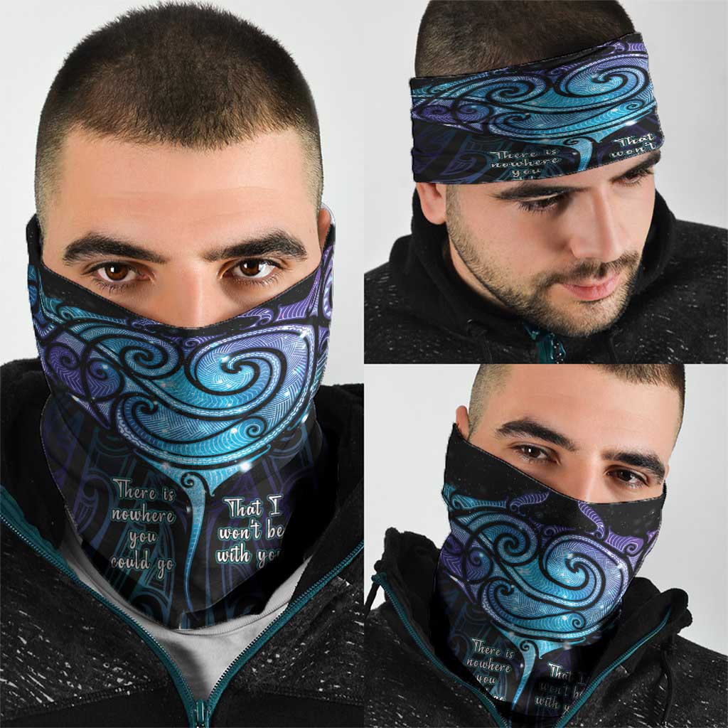 Aotearoa Maori Te Whai Rahi Neck Gaiter Tala - Nowhere You Could Go That I Won't Be With You LT7 - Polynesian Pride