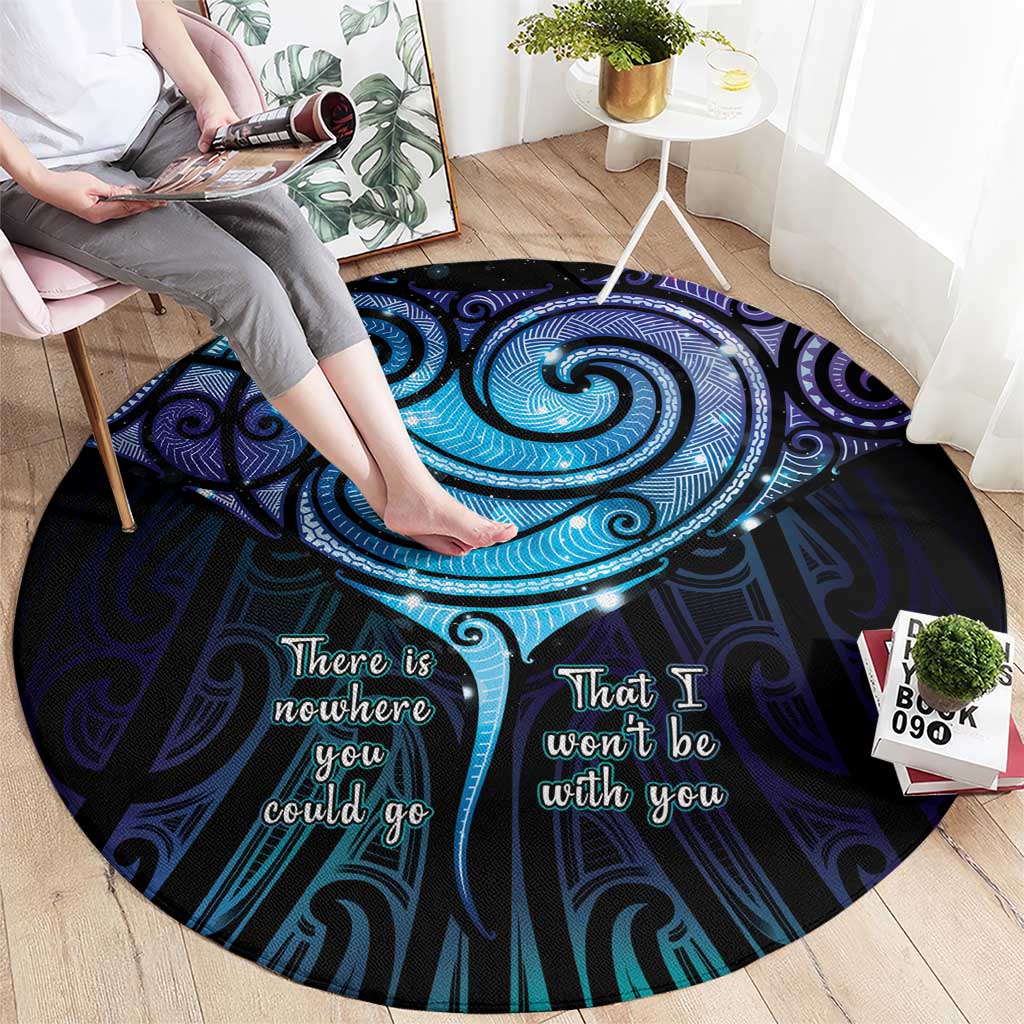 Aotearoa Maori Te Whai Rahi Round Carpet Tala - Nowhere You Could Go That I Won't Be With You LT7 - Polynesian Pride