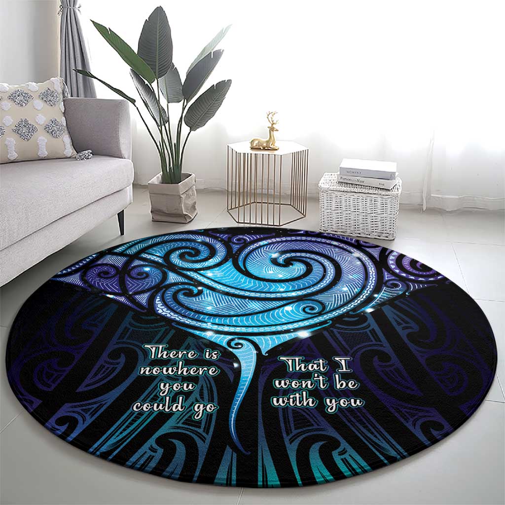 Aotearoa Maori Te Whai Rahi Round Carpet Tala - Nowhere You Could Go That I Won't Be With You LT7 - Polynesian Pride