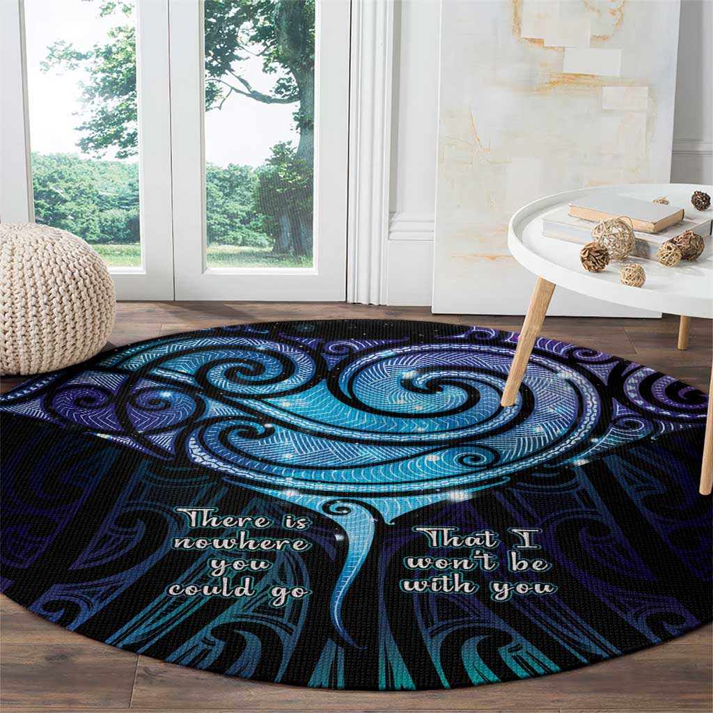 Aotearoa Maori Te Whai Rahi Round Carpet Tala - Nowhere You Could Go That I Won't Be With You LT7 - Polynesian Pride