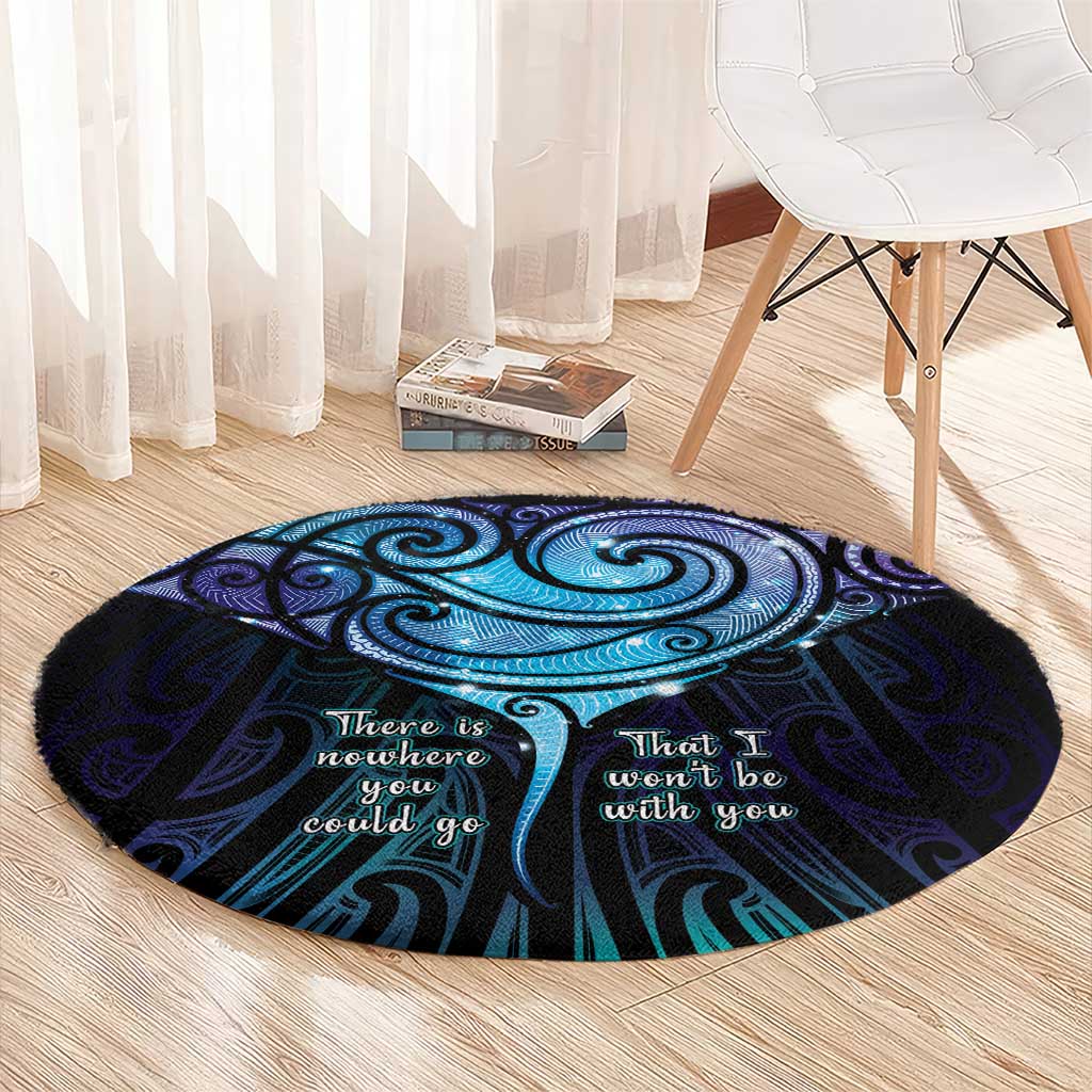 Aotearoa Maori Te Whai Rahi Round Carpet Tala - Nowhere You Could Go That I Won't Be With You LT7 - Polynesian Pride