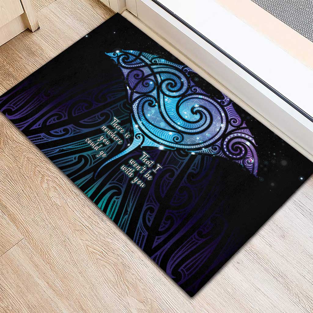 Aotearoa Maori Te Whai Rahi Rubber Doormat Tala - Nowhere You Could Go That I Won't Be With You - Polynesian Pride