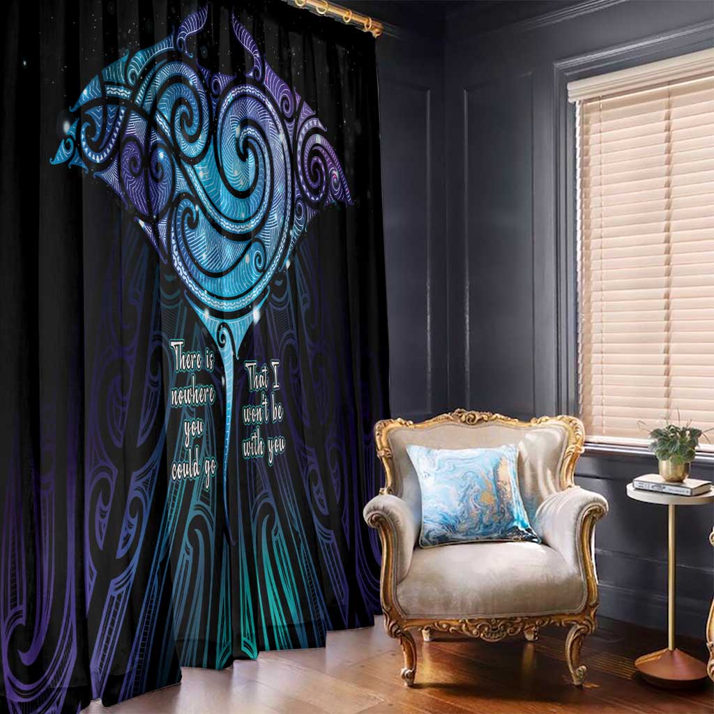 Aotearoa Maori Te Whai Rahi Window Curtain Tala - Nowhere You Could Go That I Won't Be With You LT7 - Polynesian Pride