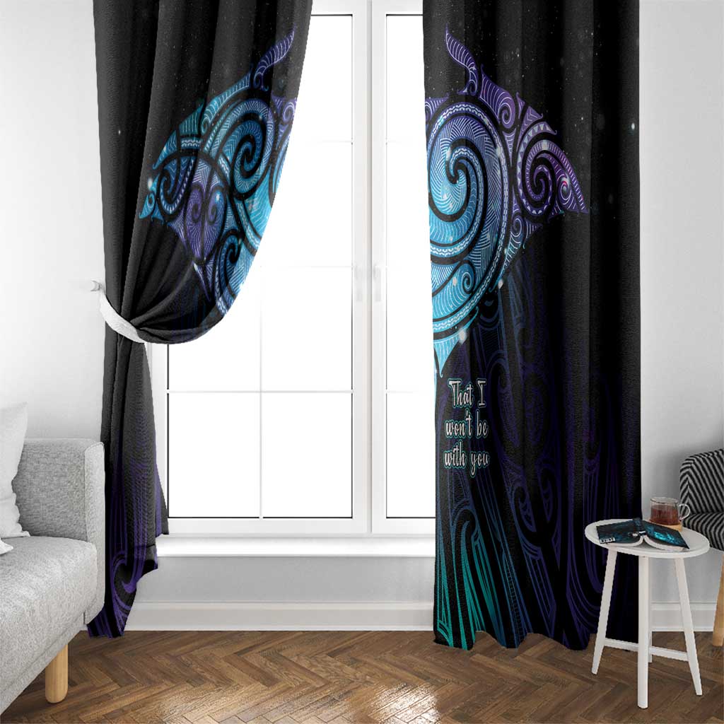 Aotearoa Maori Te Whai Rahi Window Curtain Tala - Nowhere You Could Go That I Won't Be With You LT7 - Polynesian Pride
