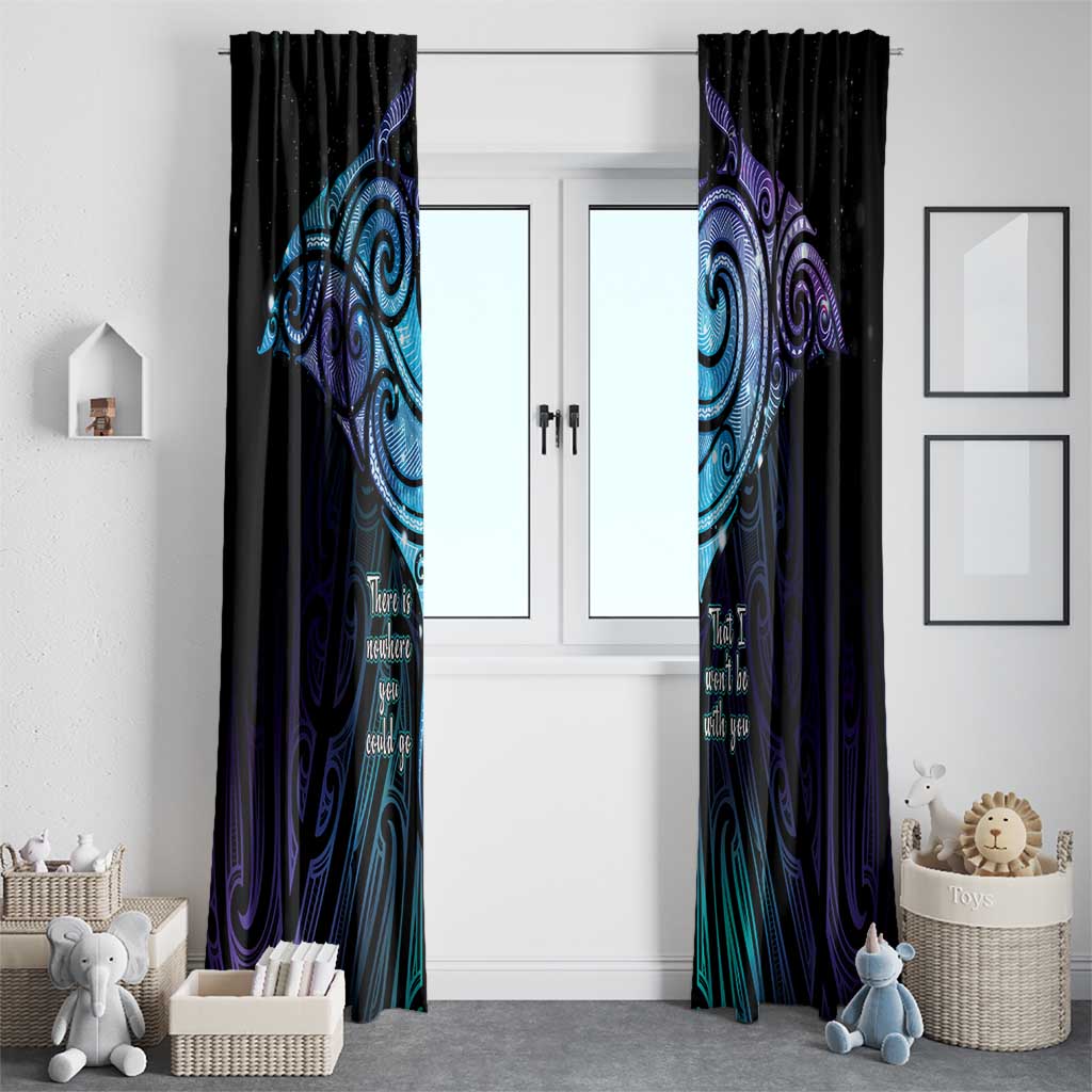 Aotearoa Maori Te Whai Rahi Window Curtain Tala - Nowhere You Could Go That I Won't Be With You LT7 - Polynesian Pride