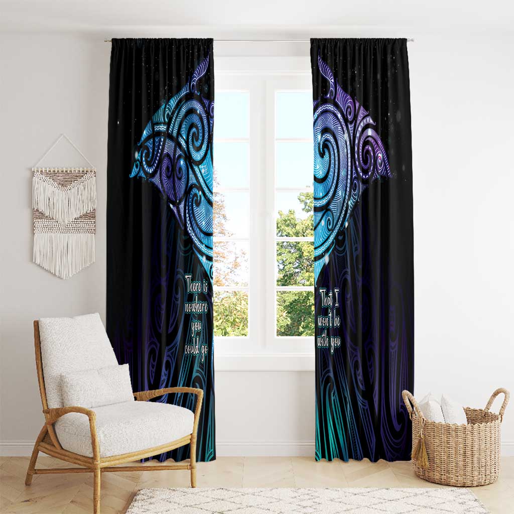 Aotearoa Maori Te Whai Rahi Window Curtain Tala - Nowhere You Could Go That I Won't Be With You LT7 - Polynesian Pride