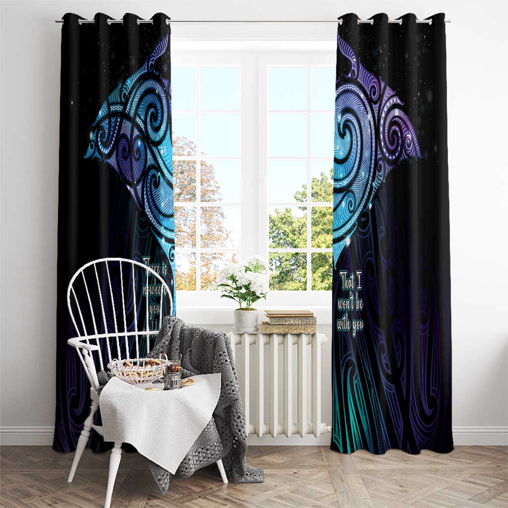Aotearoa Maori Te Whai Rahi Window Curtain Tala - Nowhere You Could Go That I Won't Be With You LT7 - Polynesian Pride