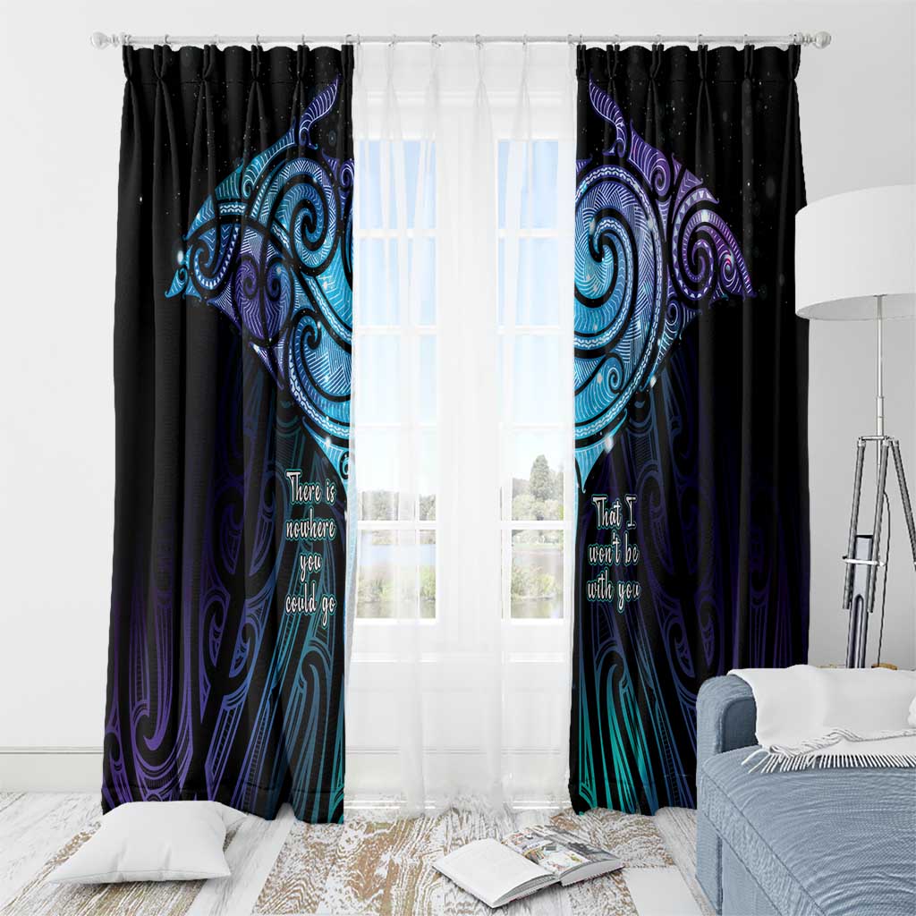 Aotearoa Maori Te Whai Rahi Window Curtain Tala - Nowhere You Could Go That I Won't Be With You LT7 - Polynesian Pride