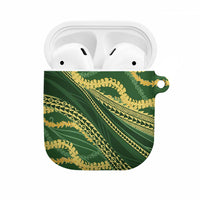 Polynesian Puakeniken Pikake Twisted Lei AirPods Case Emerald LT7 Emerald - Polynesian Pride