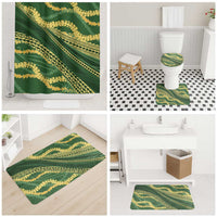 Polynesian Puakeniken Pikake Twisted Lei Bathroom Set Emerald - Polynesian Pride