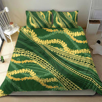 Polynesian Puakeniken Pikake Twisted Lei Bedding Set Emerald LT7 - Polynesian Pride