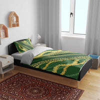Polynesian Puakeniken Pikake Twisted Lei Bedding Set Emerald LT7 - Polynesian Pride