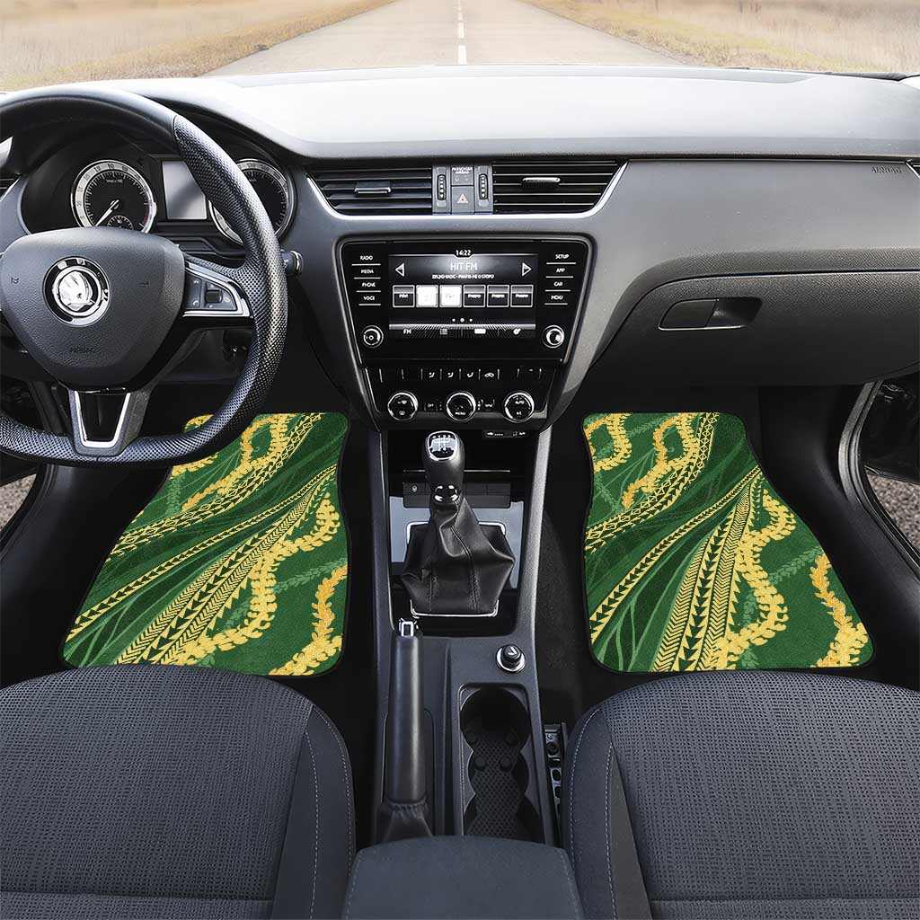 Polynesian Puakeniken Pikake Twisted Lei Car Mats Emerald - Polynesian Pride