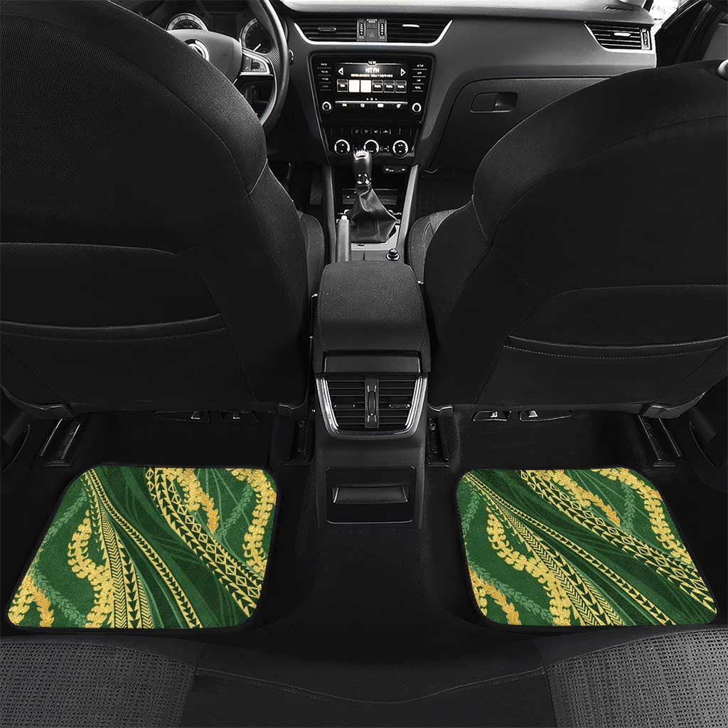 Polynesian Puakeniken Pikake Twisted Lei Car Mats Emerald - Polynesian Pride