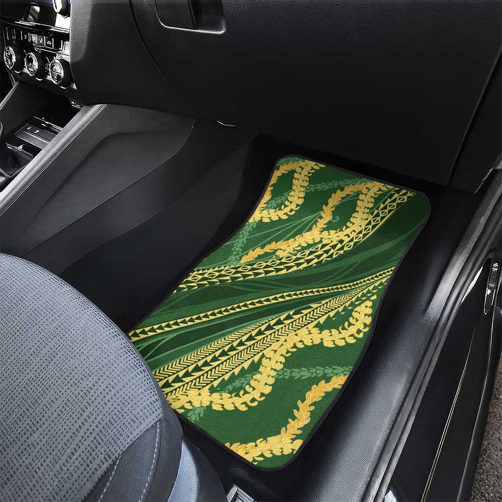 Polynesian Puakeniken Pikake Twisted Lei Car Mats Emerald - Polynesian Pride