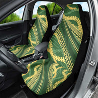 Polynesian Puakeniken Pikake Twisted Lei Car Seat Cover Emerald - Polynesian Pride