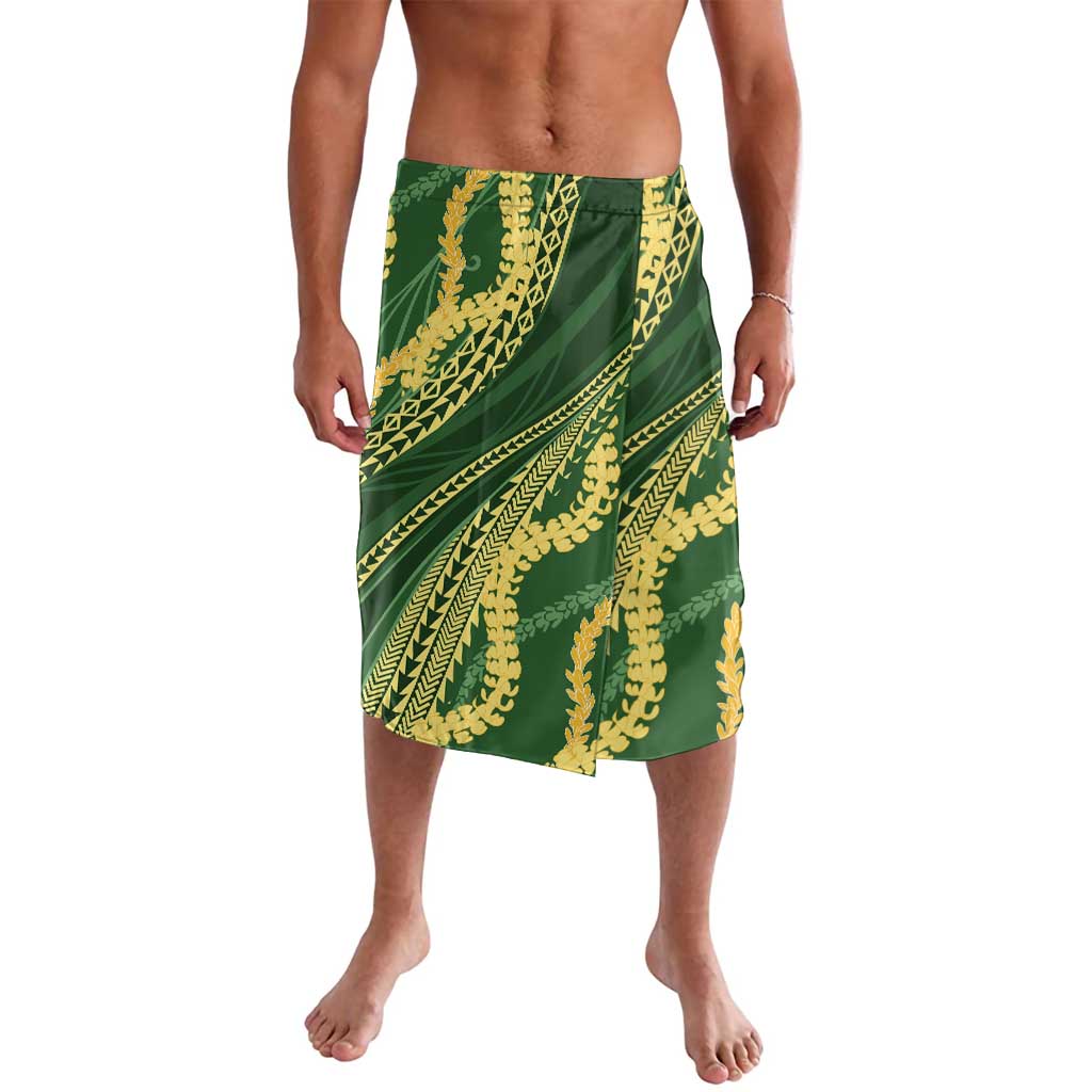Polynesian Puakeniken Pikake Twisted Lei Lavalava Emerald - Polynesian Pride