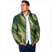 Polynesian Puakeniken Pikake Twisted Lei Padded Jacket Emerald LT7 - Polynesian Pride