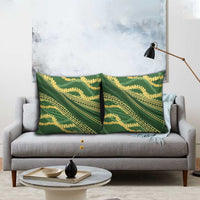 Polynesian Puakeniken Pikake Twisted Lei Pillow Cover Emerald LT7 - Polynesian Pride
