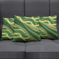 Polynesian Puakeniken Pikake Twisted Lei Pillow Cover Emerald LT7 - Polynesian Pride