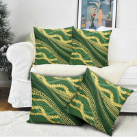 Polynesian Puakeniken Pikake Twisted Lei Pillow Cover Emerald LT7 - Polynesian Pride