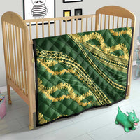 Polynesian Puakeniken Pikake Twisted Lei Quilt Emerald - Polynesian Pride