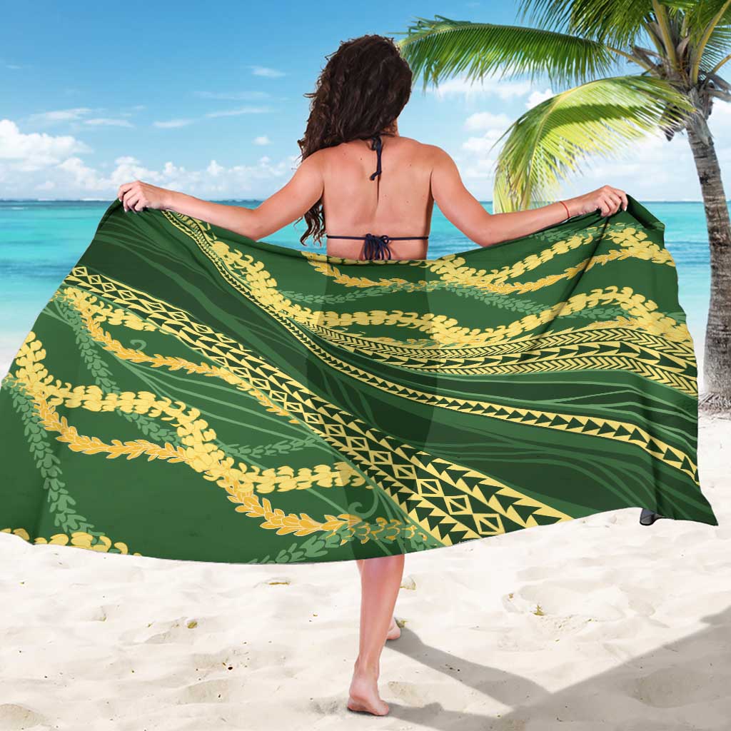 Polynesian Puakeniken Pikake Twisted Lei Sarong Emerald LT7 - Polynesian Pride
