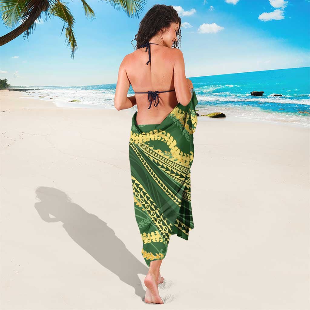 Polynesian Puakeniken Pikake Twisted Lei Sarong Emerald LT7 - Polynesian Pride