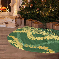 Polynesian Puakeniken Pikake Twisted Lei Tree Skirt Emerald - Polynesian Pride