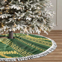 Polynesian Puakeniken Pikake Twisted Lei Tree Skirt Emerald - Polynesian Pride