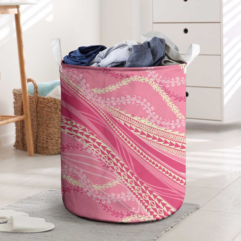 Polynesian Puakeniken Pikake Twisted Lei Laundry Basket Rose Pink LT7 Rose Pink - Polynesian Pride