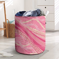Polynesian Puakeniken Pikake Twisted Lei Laundry Basket Rose Pink LT7 Rose Pink - Polynesian Pride
