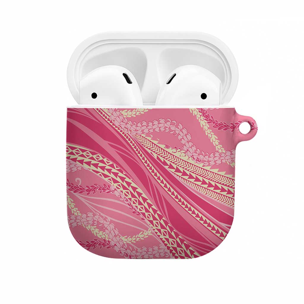 Polynesian Puakeniken Pikake Twisted Lei AirPods Case Rose Pink LT7 Rose Pink - Polynesian Pride