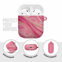 Polynesian Puakeniken Pikake Twisted Lei AirPods Case Rose Pink - Polynesian Pride