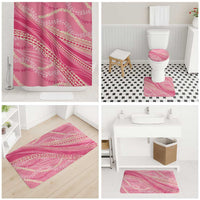 Polynesian Puakeniken Pikake Twisted Lei Bathroom Set Rose Pink - Polynesian Pride